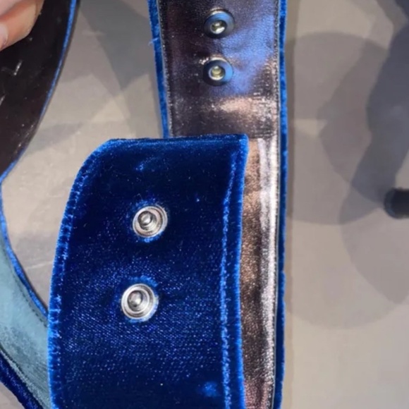 LAST CALL! CELINE PARIS 38.5 Crystal Ankle Strap Evening Pumps - Picture 5 of 10